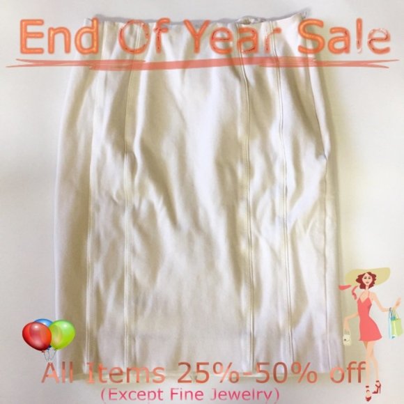 White House Black Market Dresses & Skirts - White House Black Market white Pencil Skirt Size10